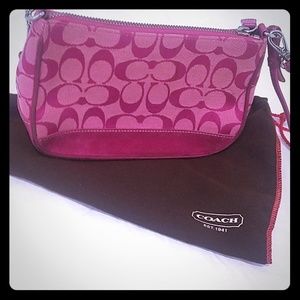 Coach spring wristlet